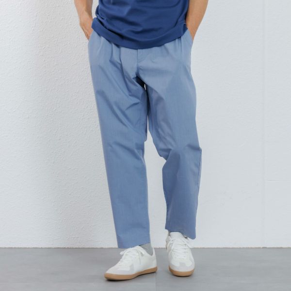 【かるクル】　クールタッチポプリンイージーパンツ