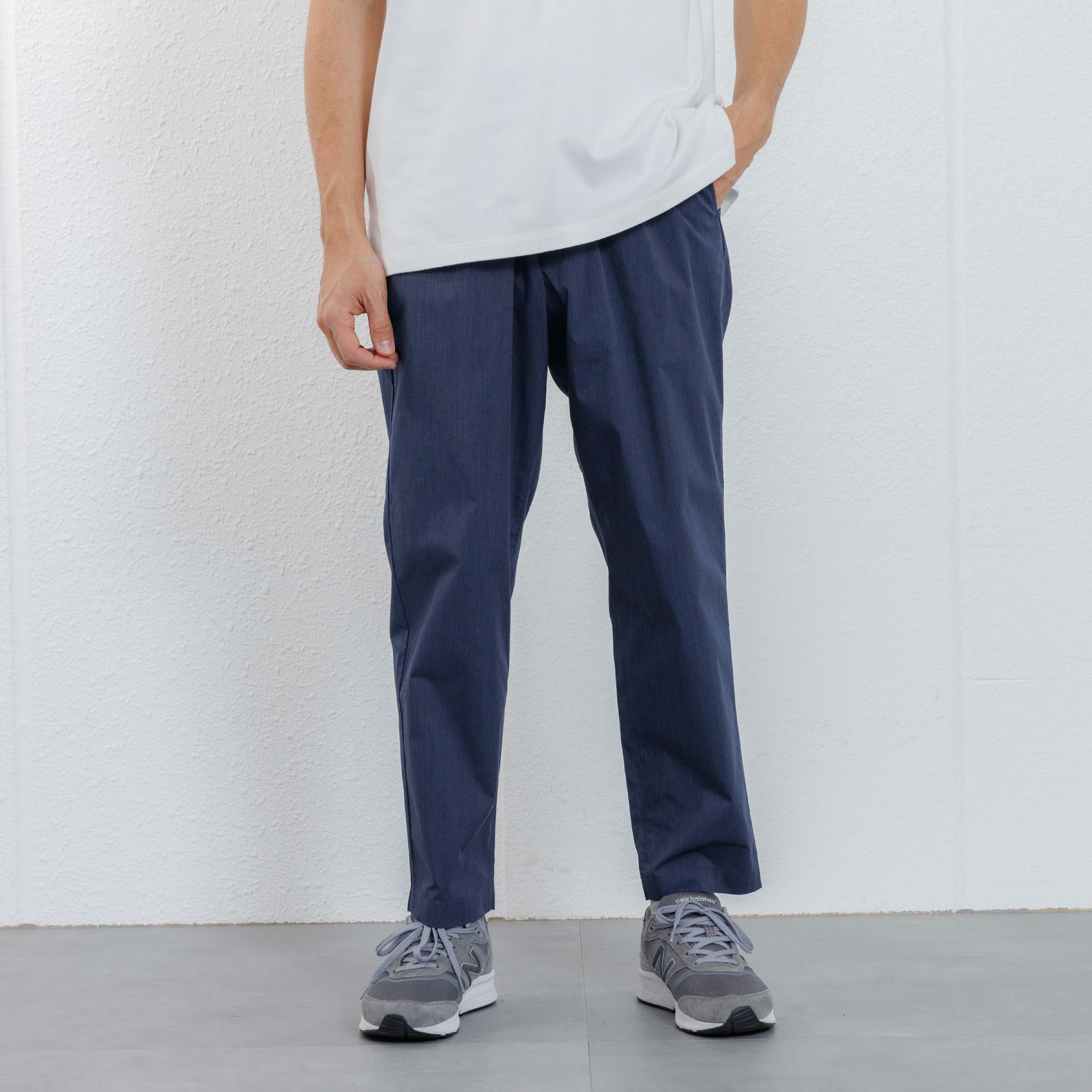 【かるクル】　クールタッチポプリンイージーパンツ