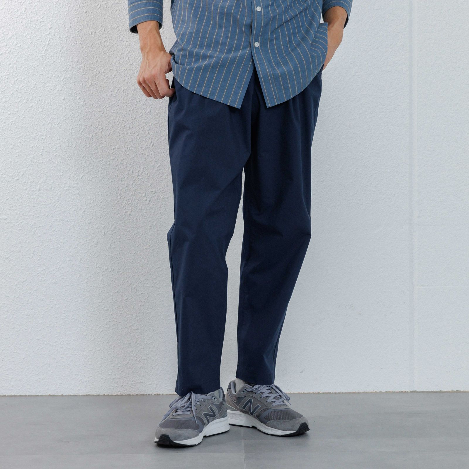 【かるクル】　クールタッチポプリンイージーパンツ