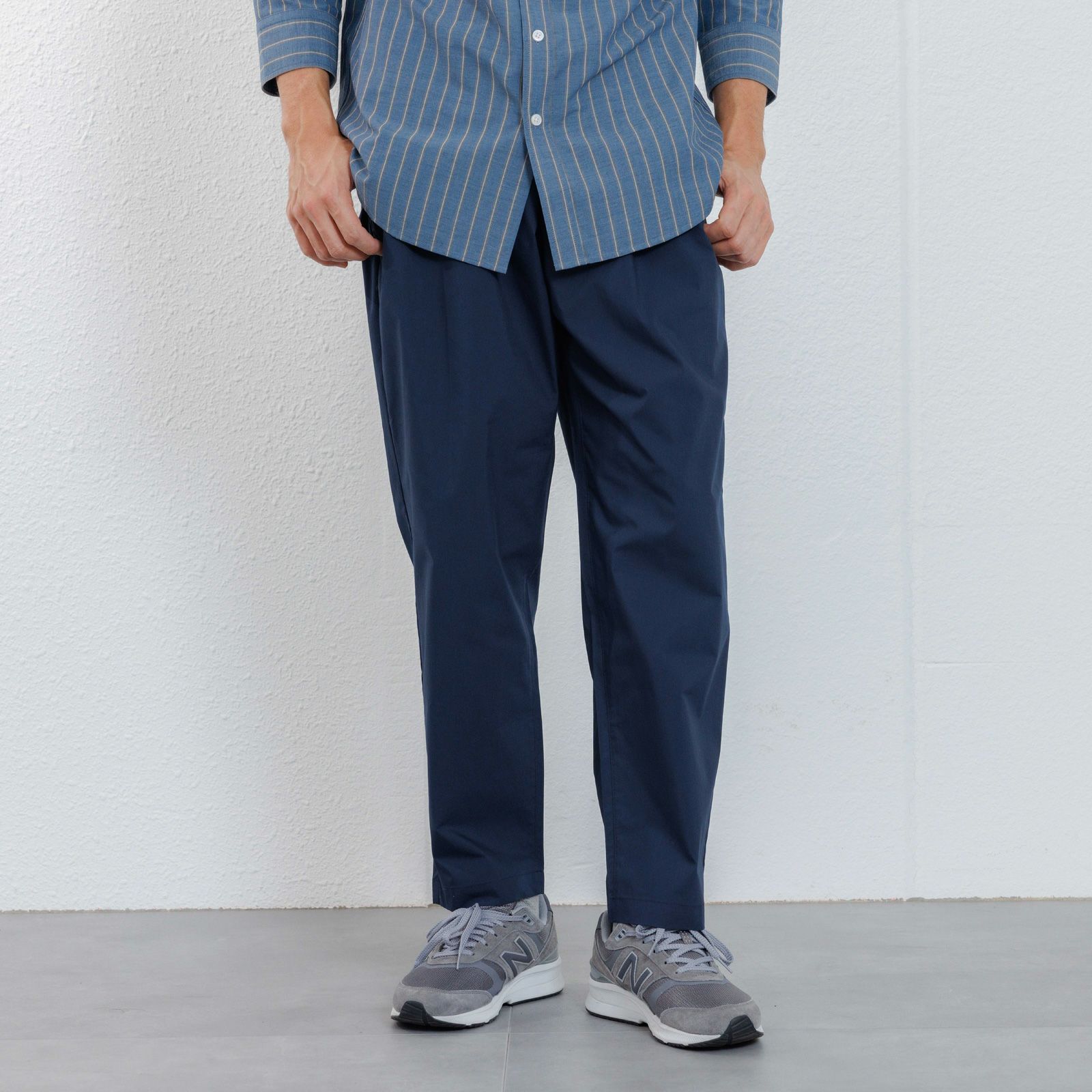 【かるクル】　クールタッチポプリンイージーパンツ