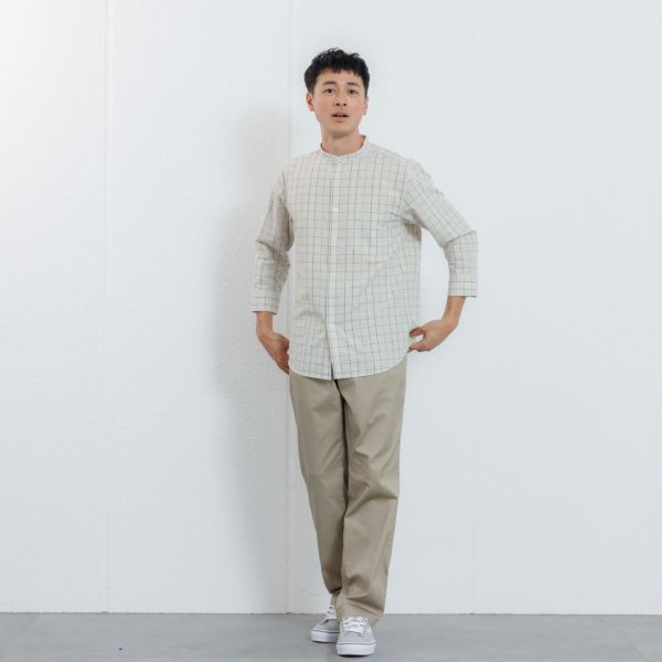 【ピースフィットクール】　ワイドフィット　スーパーストレッチタックパンツ