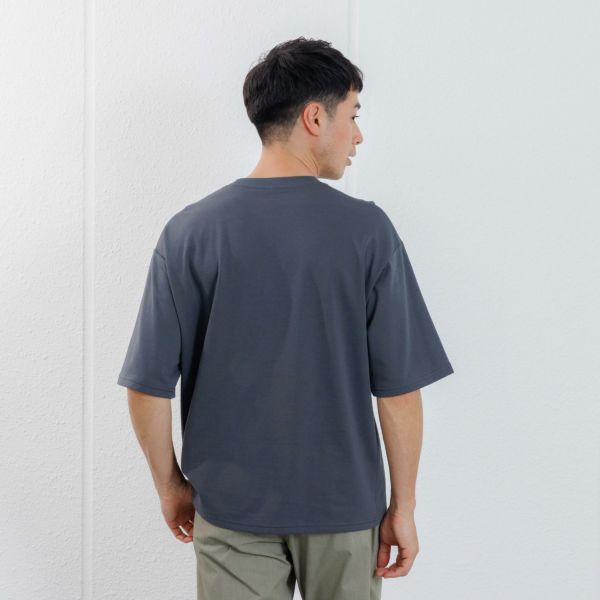 【ピースフィットクール】　遮熱スムース無地五分袖Tシャツ
