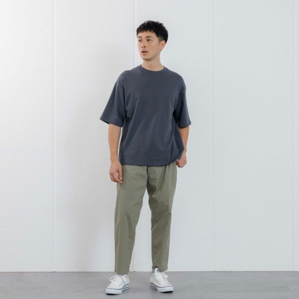 【ピースフィットクール】　遮熱スムース無地五分袖Tシャツ