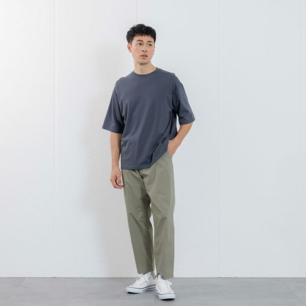 【ピースフィットクール】　遮熱スムース無地五分袖Tシャツ