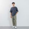 【ピースフィットクール】　遮熱スムース無地五分袖Tシャツ