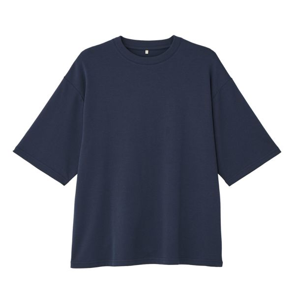 【ピースフィットクール】　遮熱スムース無地五分袖Tシャツ