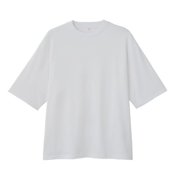 【ピースフィットクール】　遮熱スムース無地五分袖Tシャツ