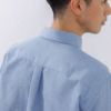 【てまらく】　麻入り無地７分袖シャツ
