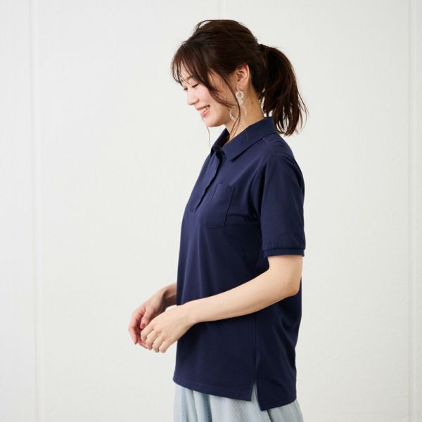 アイコニック ICONIC COUTURE レディース半袖ポロシャツ Sサイズ 新品 ブラックｘピンクパープル レディース ポロシャツ | ファッション通販 タカシマヤ