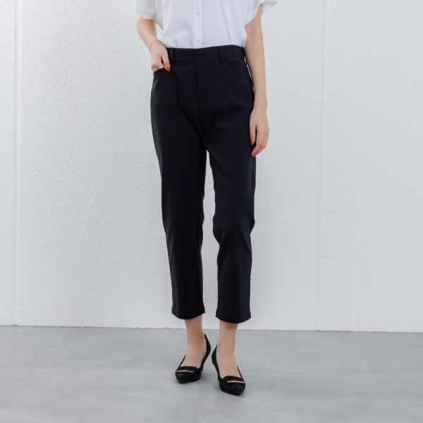 【ピースフィットクール】ひんやり　ハイストレッチストレートパンツ