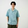 【かるクル】ポプリン無地半袖シャツ