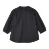 刺しゅう入りコットン７分袖ブラウス