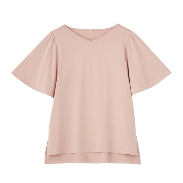 【ピースフィットクール】遮熱・UV対策　ひんやりサラサラ　フレア袖Ｔシャツ