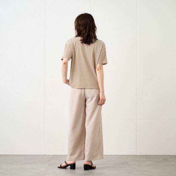 サラサラ　ハリヌキリブ半袖Ｔシャツ