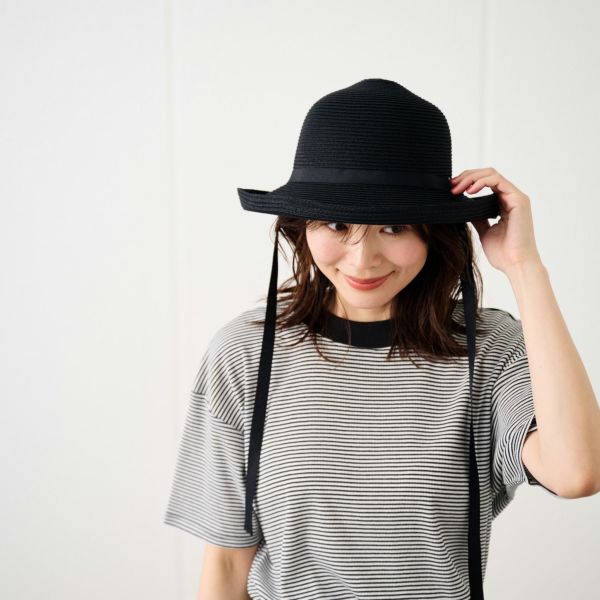 たためるリボンダウンハット