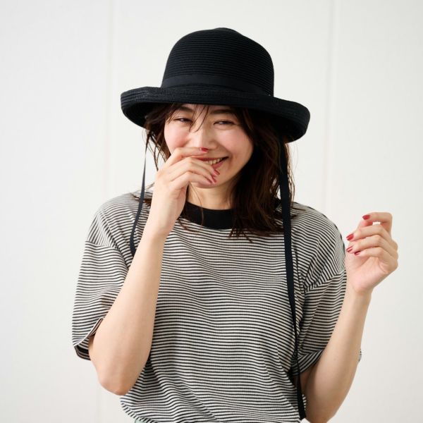 たためるリボンダウンハット