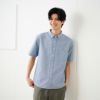 【てまラク】オックス無地半袖シャツ