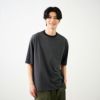 ピースフィットクール　遮熱天竺ボーダー五分袖Tシャツ