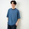 ピースフィットクール　遮熱天竺ボーダー五分袖Tシャツ