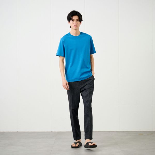 シルキーコットンスムース半袖Tシャツ