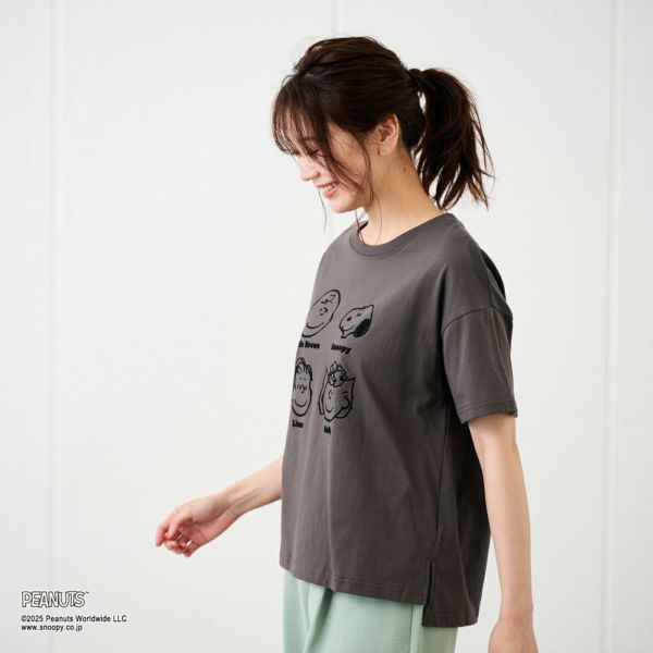 スヌーピー　プリントＴシャツ（顔モチーフ）