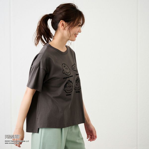 スヌーピー　プリントＴシャツ（顔モチーフ）