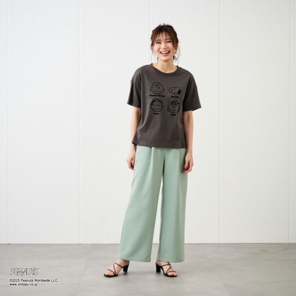 スヌーピー　プリントＴシャツ（顔モチーフ）