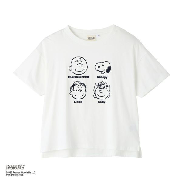 スヌーピー　プリントＴシャツ（顔モチーフ）