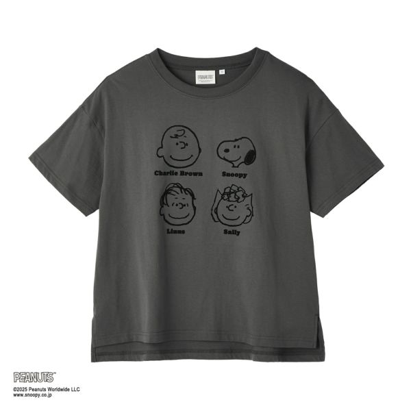 スヌーピー　プリントＴシャツ（顔モチーフ）