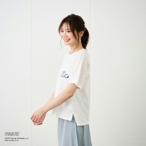 スヌーピー　ポケット付Ｔシャツ