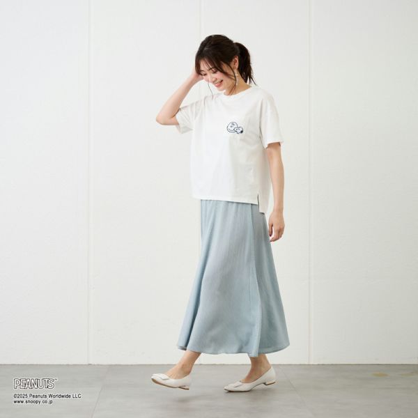 スヌーピー　ポケット付Ｔシャツ