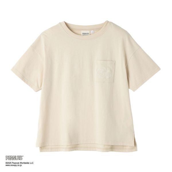 スヌーピー　ポケット付Ｔシャツ