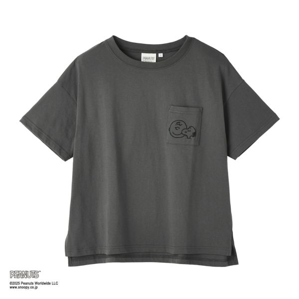 スヌーピー　ポケット付Ｔシャツ