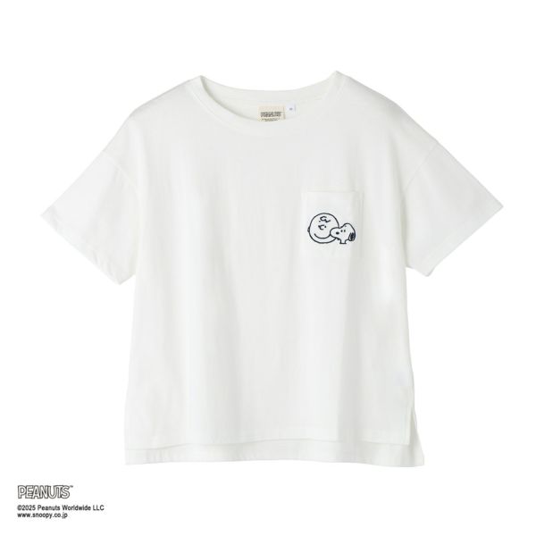 スヌーピー　ポケット付Ｔシャツ