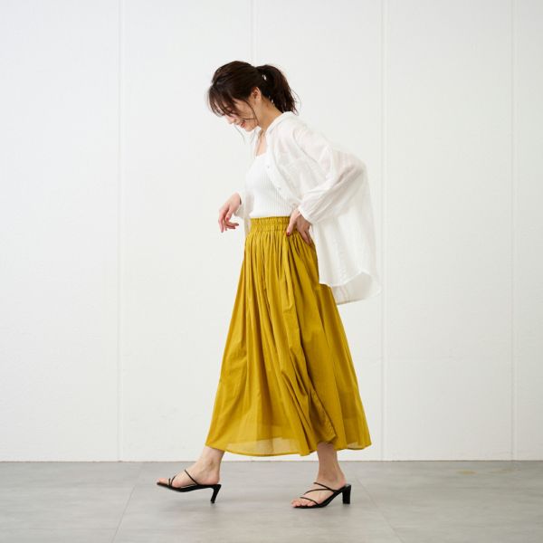 綿ボイルスカート