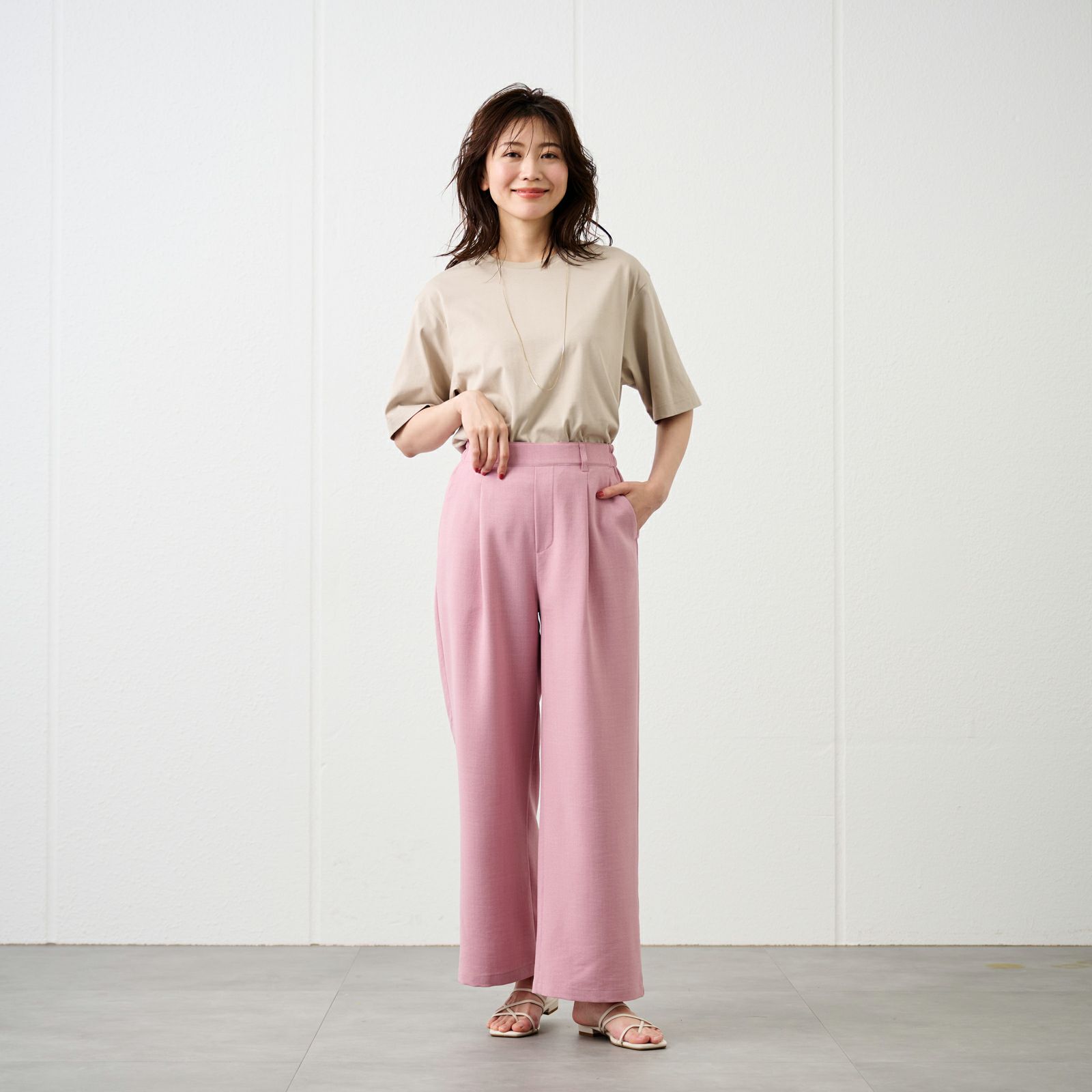 ピースフィットクール【オルスタ】ひやサラワイドパンツ