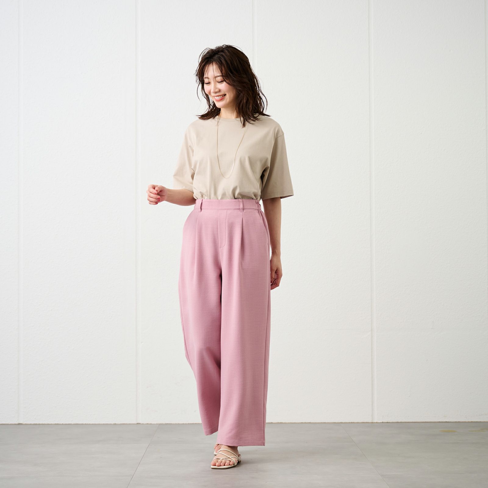 ピースフィットクール【オルスタ】ひやサラワイドパンツ