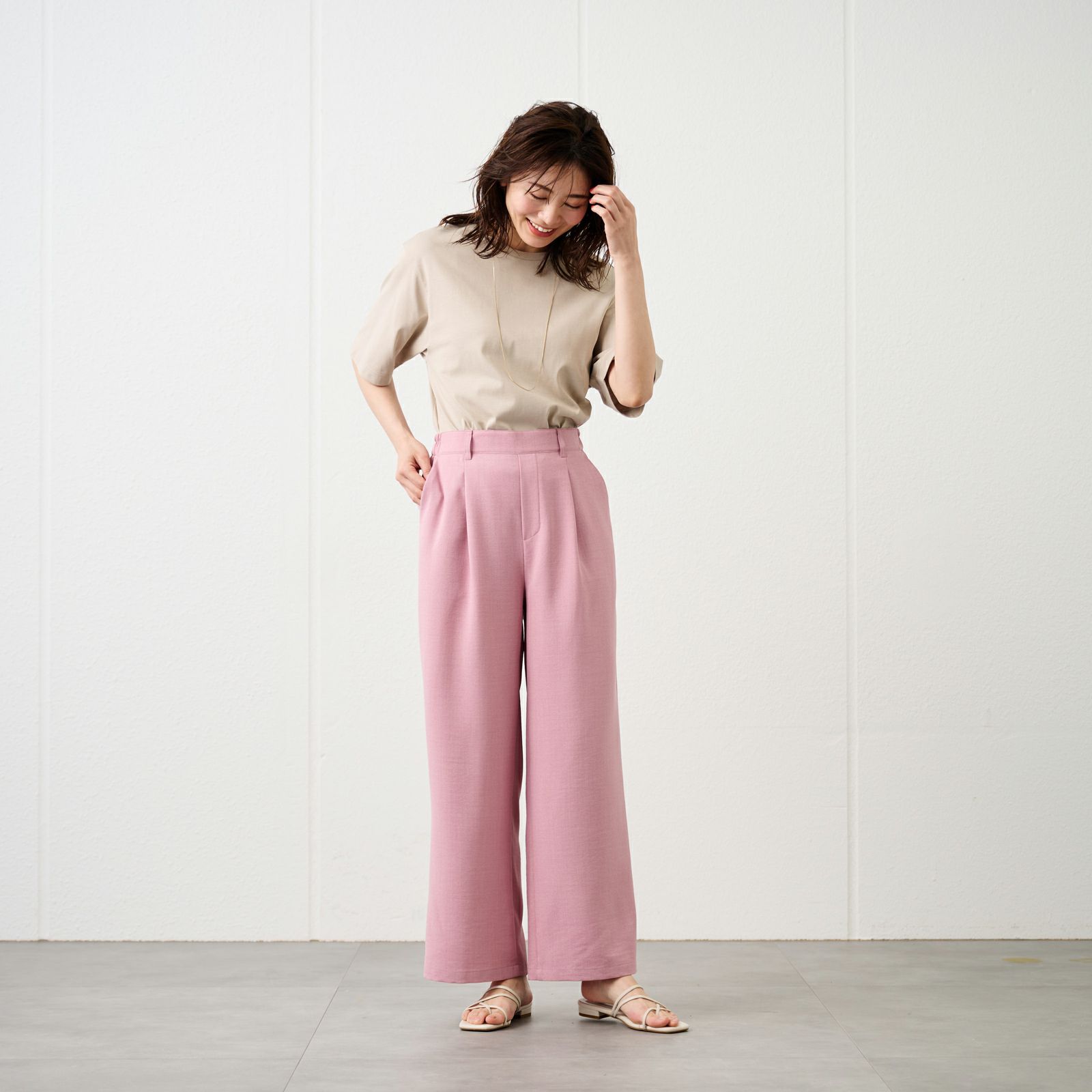 ピースフィットクール【オルスタ】ひやサラワイドパンツ