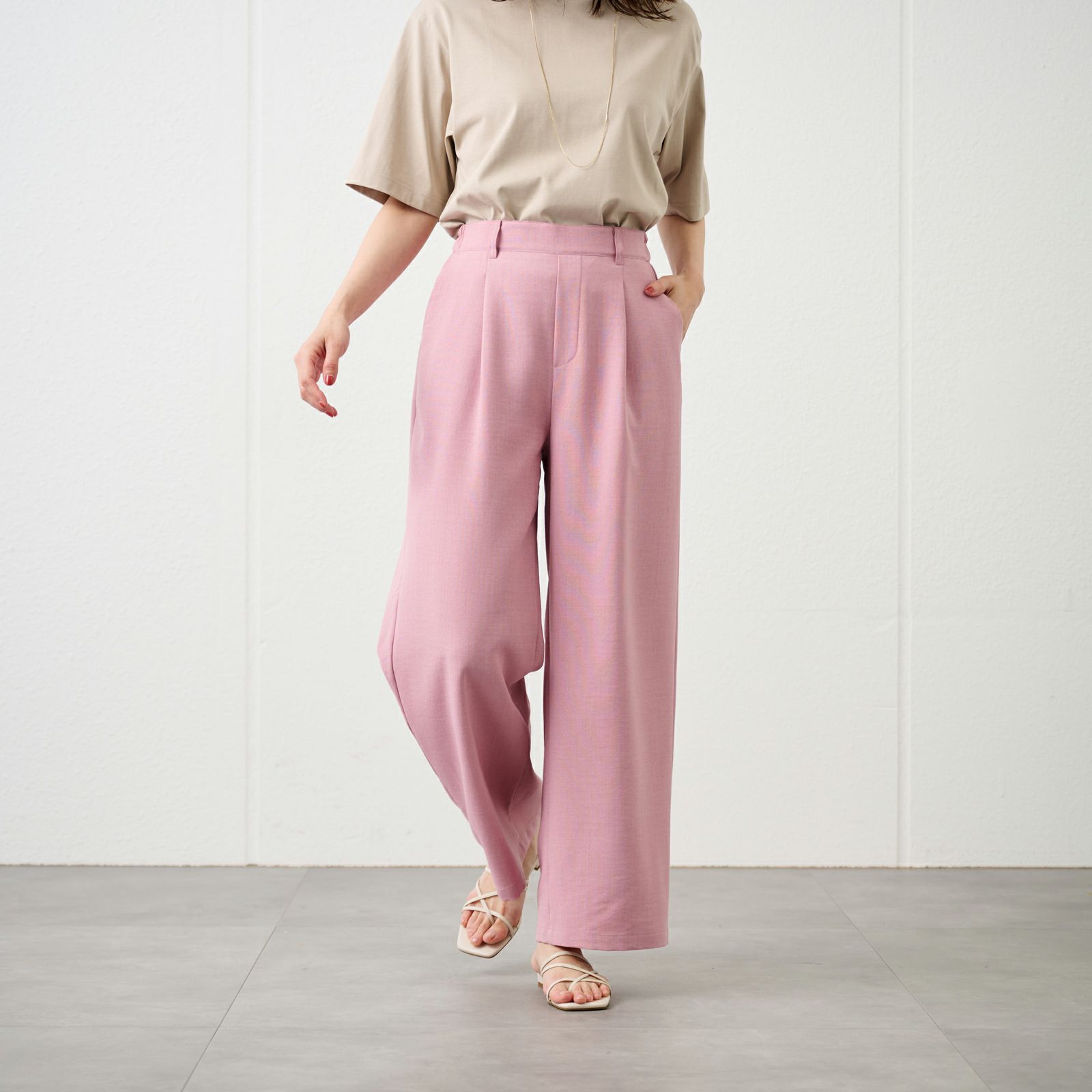 ピースフィットクール【オルスタ】ひやサラワイドパンツ