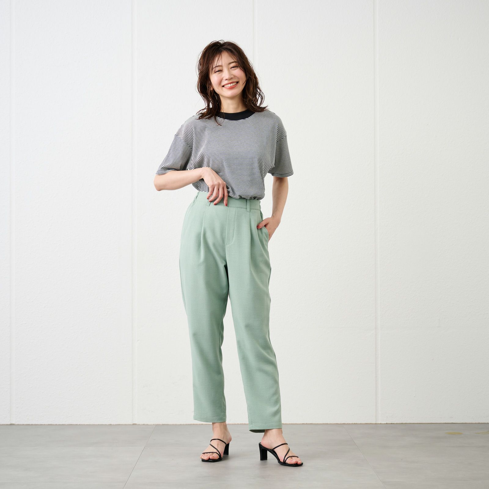 ピースフィットクール【オルスタ】ひやサラテーパードパンツ