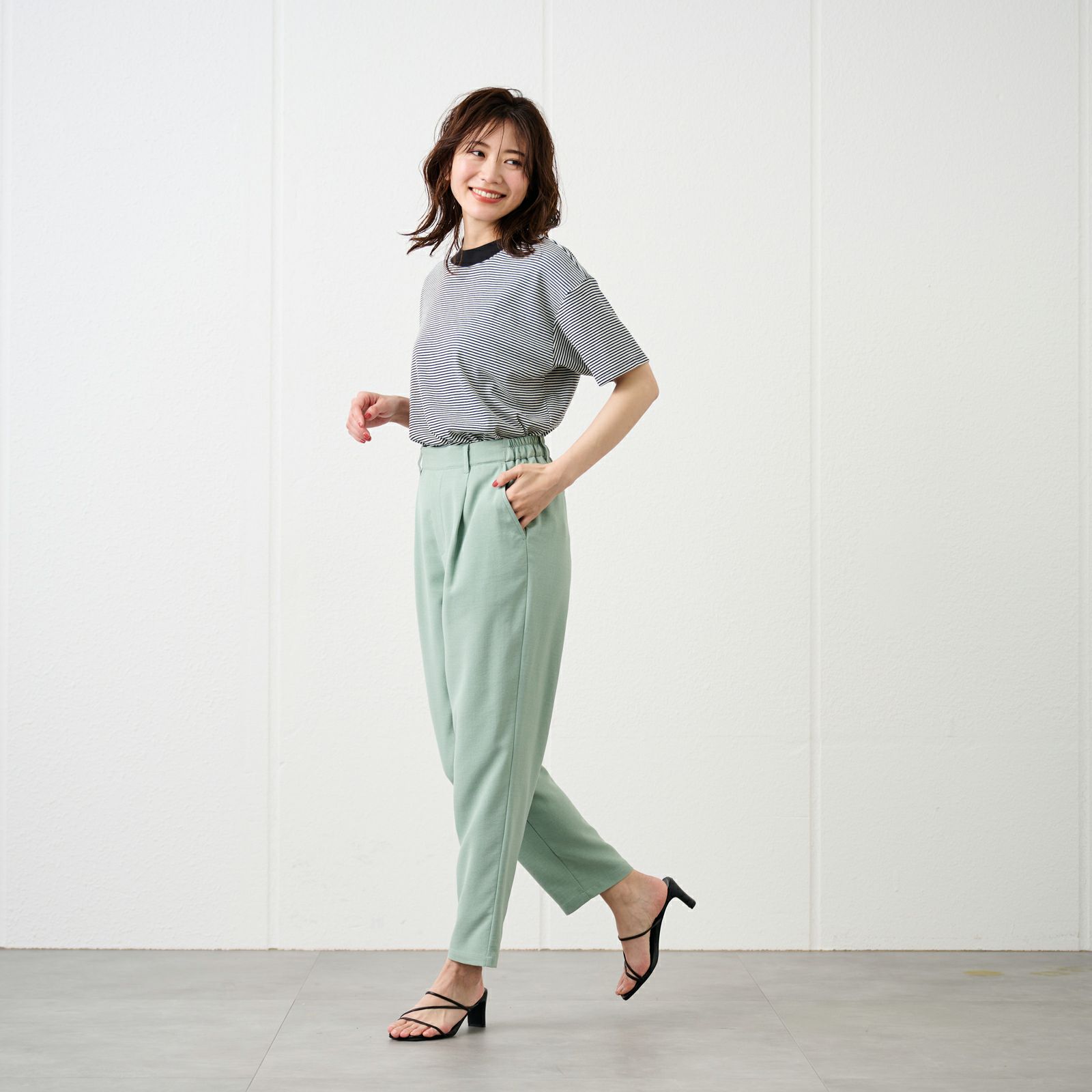 ピースフィットクール【オルスタ】ひやサラテーパードパンツ