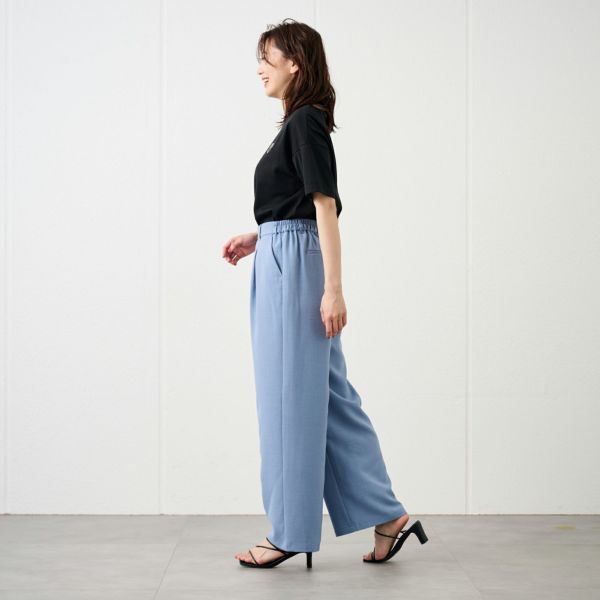 ピースフィットクール【オルスタ】ひやサラワイドパンツ　股下長め