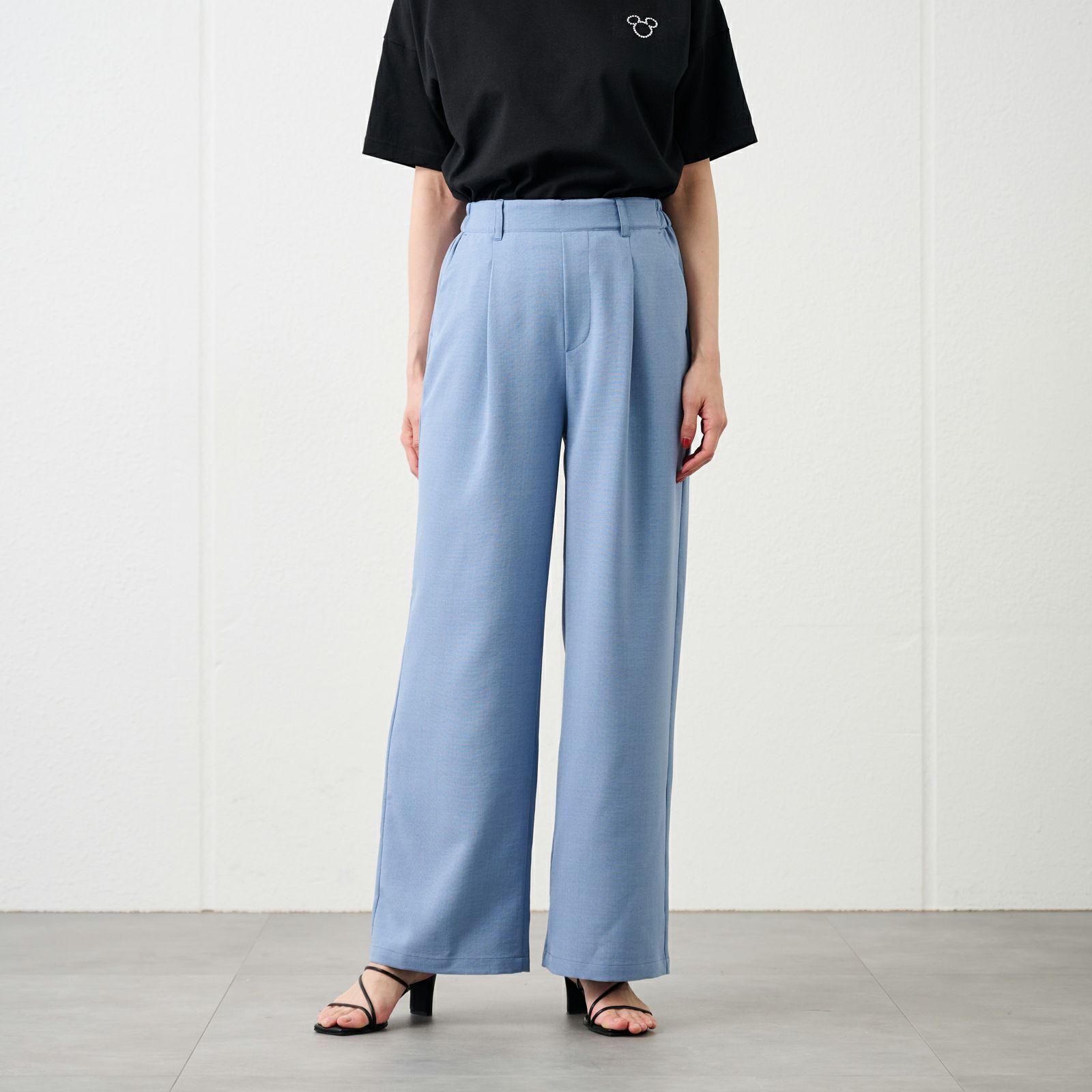 ピースフィットクール【オルスタ】ひやサラワイドパンツ　股下長め