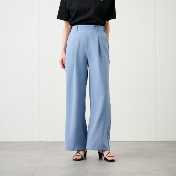 ピースフィットクール【オルスタ】ひやサラワイドパンツ　股下長め