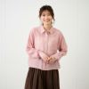 テンセル混シアー長袖シャツ