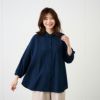綿サッカーゆるレギュラーシャツ