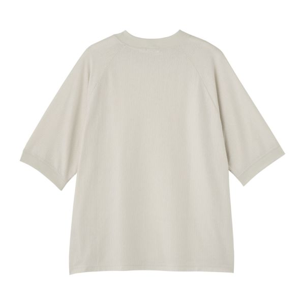 綿１００モックネックラグランＴシャツ