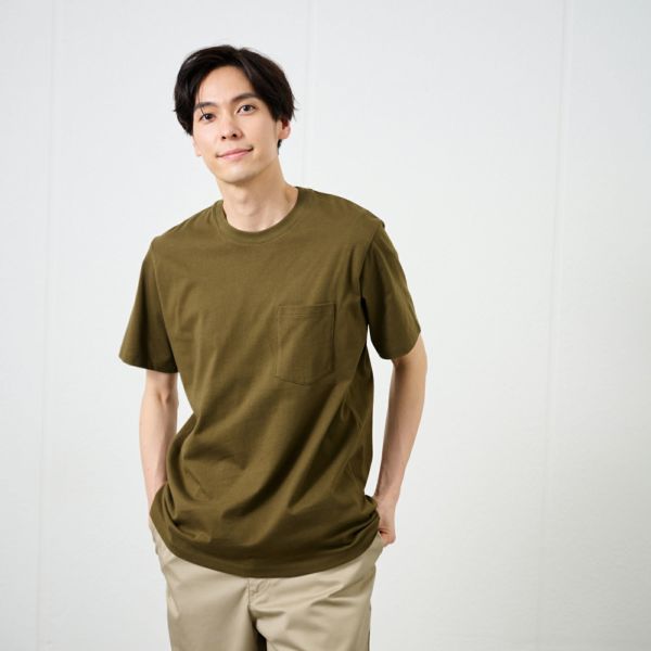 オーガニックコットン無地クルーネック半袖Ｔシャツ