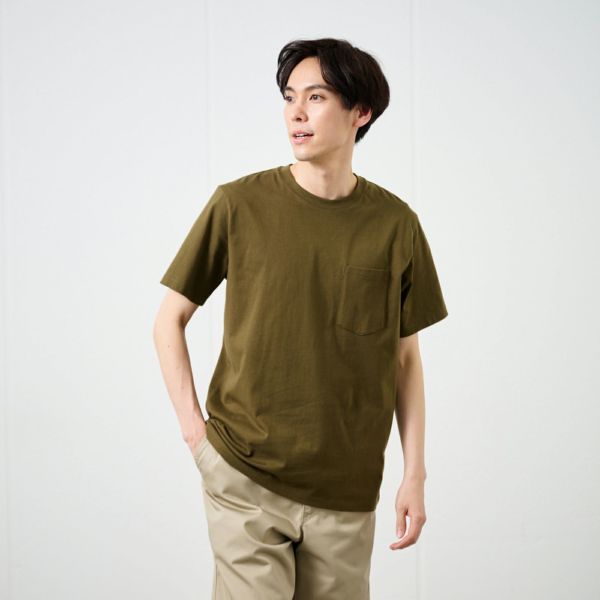 オーガニックコットン無地クルーネック半袖Ｔシャツ
