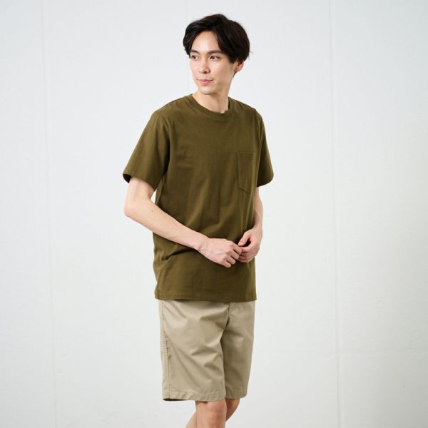 オーガニックコットン無地クルーネック半袖Ｔシャツ